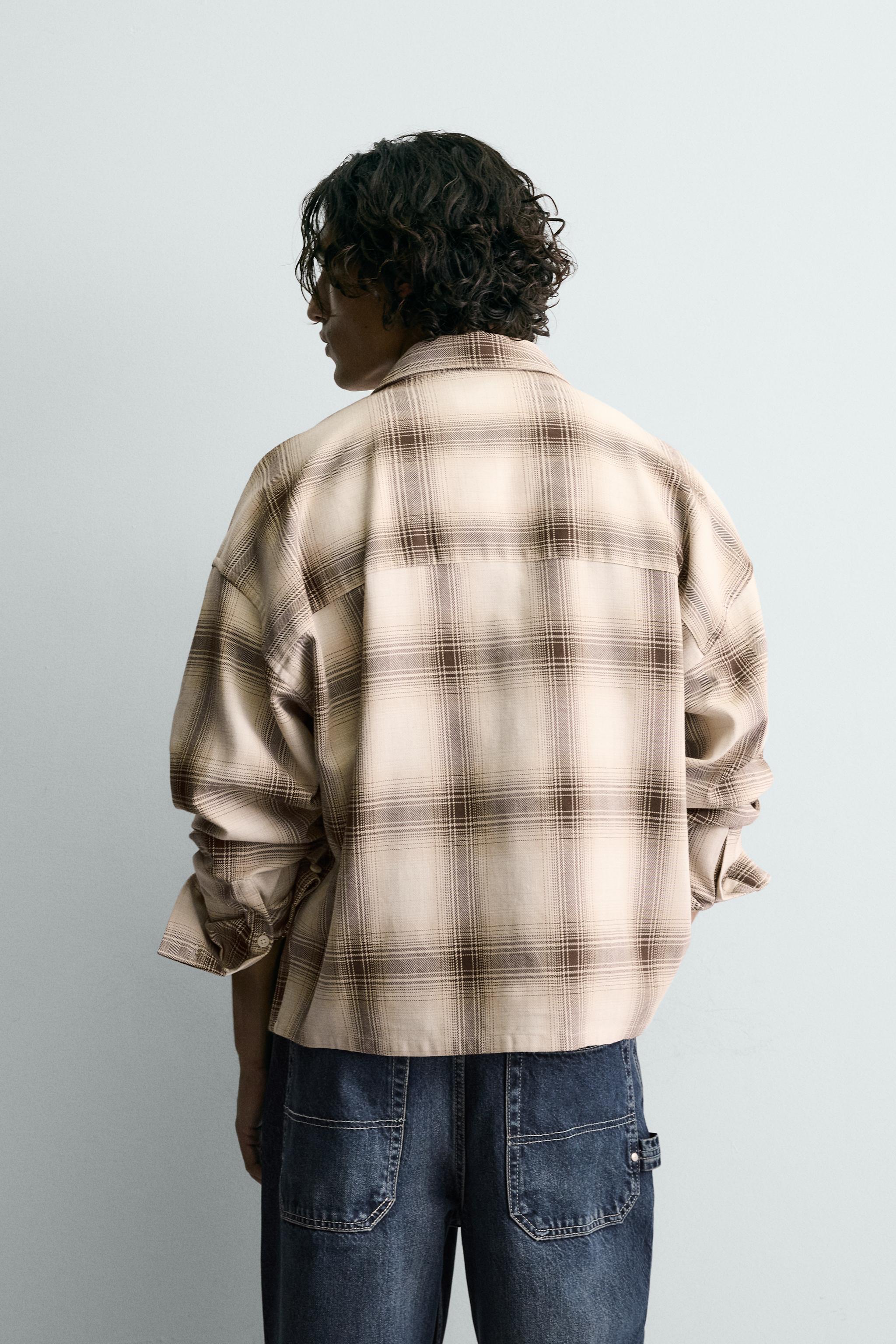 CHEMISE STRUCTURÉE À CARREAUX